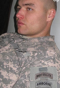 Travis David Condor while serving with the 82nd Airborne Division.