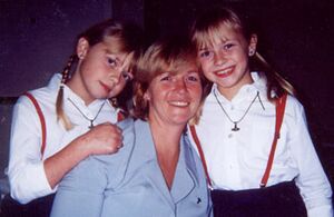 April Gaede and daughters Lamb and Lynx, who formed the neo-Nazi duo 'Prussian Blue.' (See Editor's Note at end of article.)